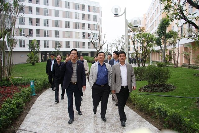 Thứ trưởng Bộ Xây dựng Nguyễn Đình Toàn thăm và làm việc tại Đặng Xá