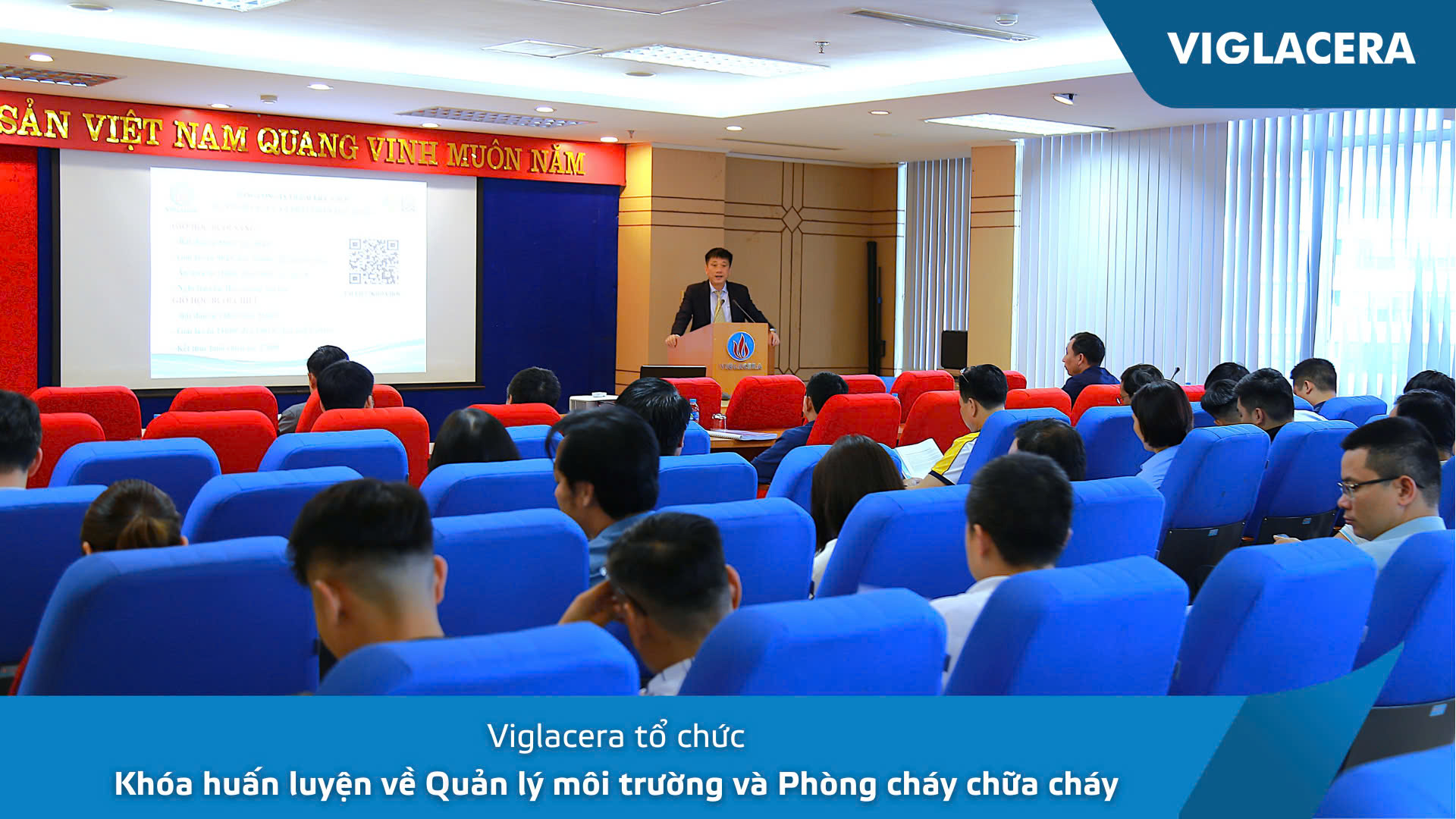 Viglacera tổ chức Khóa huấn luyện về quản lý môi trường và phòng cháy chữa cháy