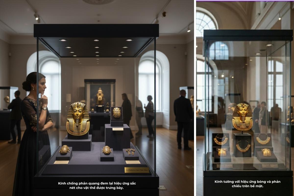 Kính chống phản quang KV (08)