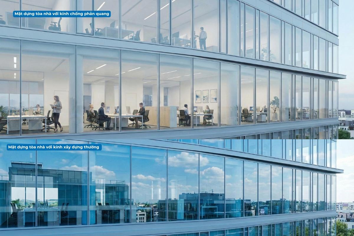 Kính chống phản quang KV (09)